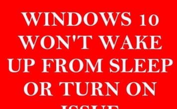 [FIX] Windows 10 Won't Wake Up from Sleep or Turn ON Issue