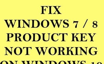 [FIX] Windows 7 or 8 Product Key Not Working in Windows 10