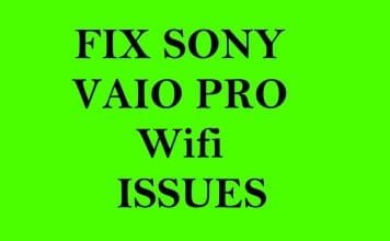 Fix Sony Vaio Pro Wifi Issues