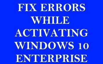 Fix Error 0xC004F015 & 0xc004f042 While Activating Windows 10 Enterprise