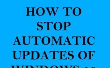 How to Stop Automatic Updates of Windows 10