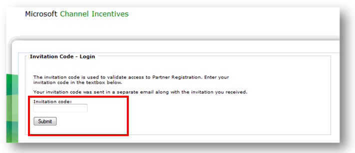Microsoft CHIP invite code login