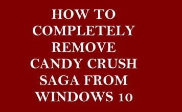Remove Candy Crush Saga from Windows 10