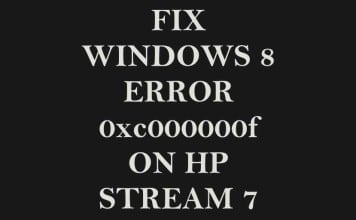 [Fix] Windows 8 or 10 Doesn't Boot in HP Stream 7 with Error 0xc000000f