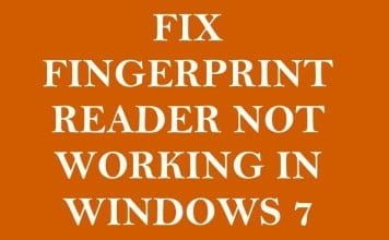 Fix Fingerprint Reader Not Working in Windows 7 When Resumed From Sleep or Hibernation